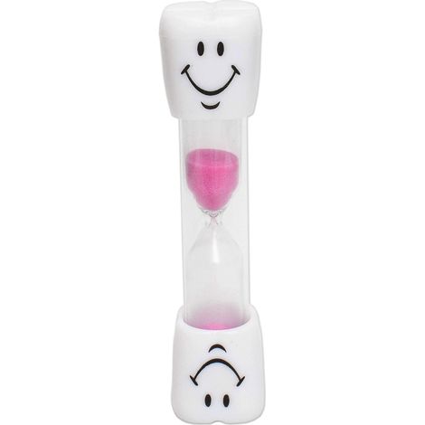 Minuteur pour brosse à dents d'enfant - Rose, sablier de 3 minutes (1/5)