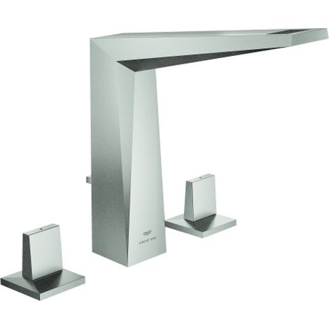 GROHE Grifo de 3 vías Allure Brilliant 20627 Juego de vaciado con varilla supersteel, 20627DC0