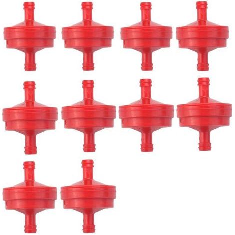 10 PCS Filtre à Carburant pour Tondeuse à Gazon Filtre Essence Tondeuse à Gazon Filtre Essence Tondeuse à Gazon Filtre à Carburant pour Briggs & Stratton 298090 298090S 1/4 "Ligne de Carburant (1/5)