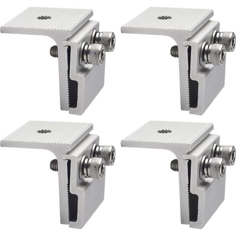 Ensemble de 4 attaches de câble pour câbles de toiture, clips pour joints debout pour câbles chauffants, pare-neige et panneaux solaires.