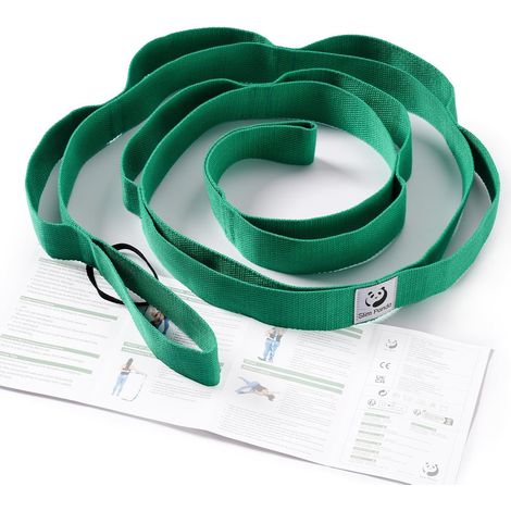 Sangle de Yoga,Sangle d'Exercice avec 10 Boucles pour étirement et Stretching, Bandes Yoga Idéal pour Yoga, Fitness, Pilates (1/5)