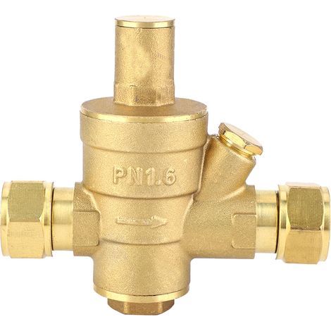 Regelventil aus Messing, einstellbarer Wasserdruckminderer DN15 1/2" PN1.6 (1/5)