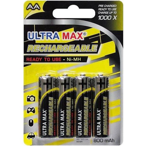 Pile Rechargeable Aa Lr6 X4 - Ultra Max