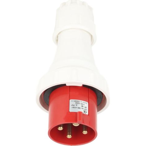 Connecteur de prise industrielle en surface, 4 broches, étanche, 220-380 V / 240-415 V (1/5)