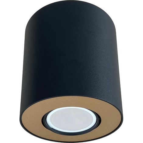 Spot plafonnier LED Nowodvorski SET noir/or GU10 10W (1/5)