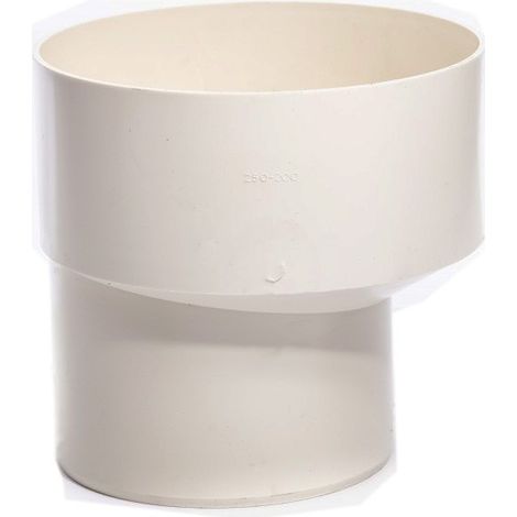 Riduzione in pvc- bicchiere su diametro maggiore : Colore - Avorio, Diametro - 125x80