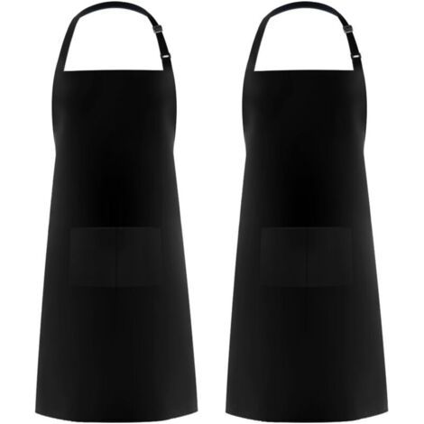 (2er-Pack) Kochschürzen für Männer und Frauen, Kochutensilienhalter-Schürzen mit 2 Taschen zum Grillen, verstellbare Gartenschürze für Erwachsene zur Gartenarbeit MUMU