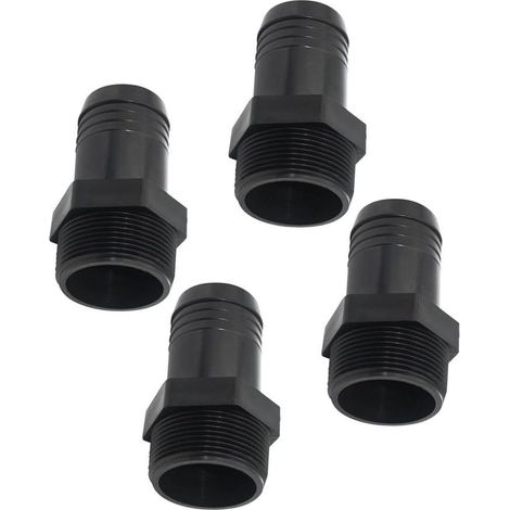Raccord pour Pompe ABS pour Tuyau 1.5 Pouces Raccord pour Pompe(4pcs) Matériau ABS pour robuste, résistant aux intempéries, longue durée de vie, usage extérieur fiable (1/5)