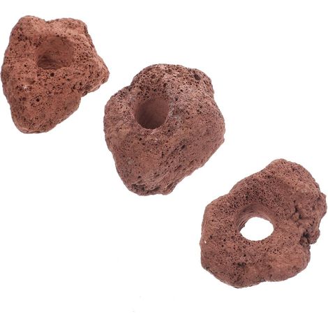 Anneau Fixe pour Plantes Aquatiques en Céramique Marron, Lot de 3 (1/5)