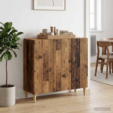 vidaXL Credenza Legno antico 89 x 34,5 x 80 cm Legno ingegnerizzato (1/5)