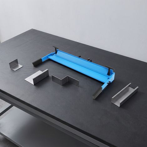 Banc pliant manuel 630 mm, cintreuse de tôle, angle de pliage max. 120 °, capacité de pliage de 1,2 mm, plieuse pour atelier, travail du métal (1/5)