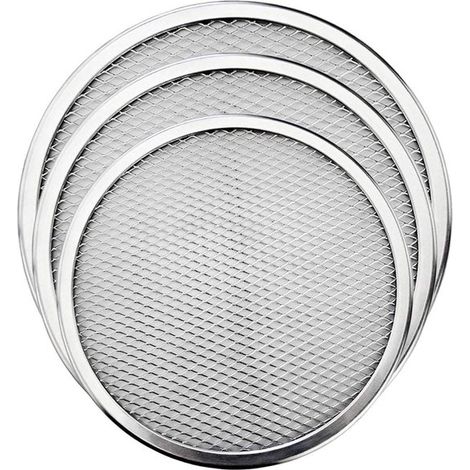 Teglia per pizza, teglia per pizza in alluminio senza saldature in 3 pezzi con rivestimento antiaderente, accessorio da cucina, aiuto in cucina, per forni, griglie, 25 cm, 340 g (1/4)