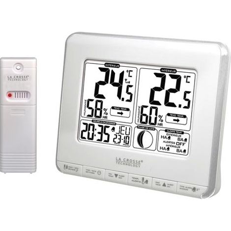 La crosse - station météorologique avec phases lunaires, notifications de la température et indice de chaleur (1/2)