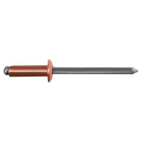 RIVETTO A STRAPPO 'RAME' 3,4x9 mm - Confezione 100 pezzi