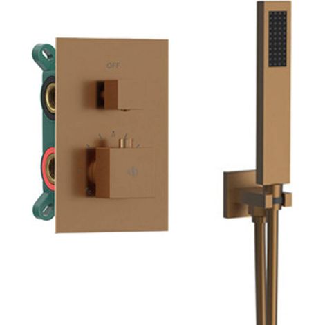 Conjunto Empotrar 2/3 Fun. Termostatico Orion Cobre - GME