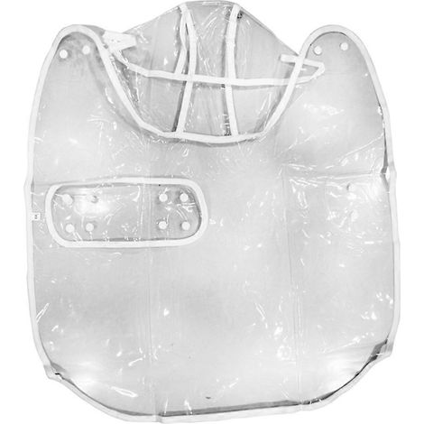 M-Pet Imperméable transparent pour chiot et chien, veste imperméable à capuche pour animaux de compagnie, vêtements doux pour chien, poncho de pluie pour chiot (1/5)