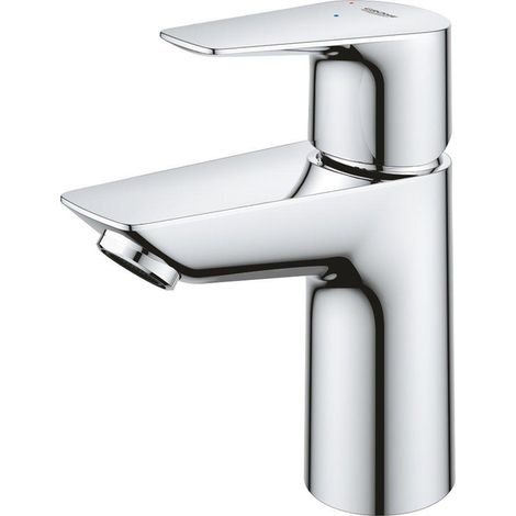 Mitigeur lavabo Grohe BauEdge S-Size saillie 93 mm chrome eau froide position centrale, écoulement Push-Open (1/5)