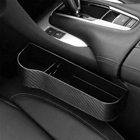 (Un seul noir restant) Organisateur de siège auto, boîte de rangement pour fente, compartiment pour portefeuille et téléphone, accessoires auto (1/4)