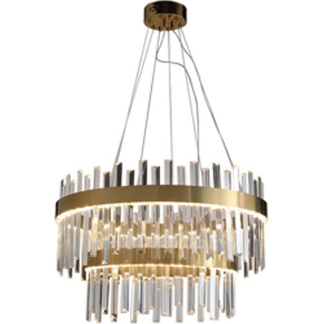 Napoka - Lampadario in cristallo a due file 60cm