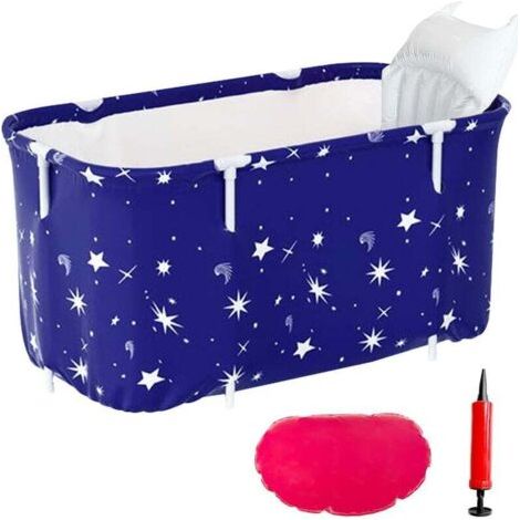 Baignoire gonflable pour adulte – Pliable et autoportante – 47 x 122 cm – Isolation thermique – Avec oreiller confortable (1/5)