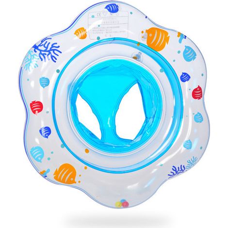 Bouée de natation bébé avec siège, flotteur gonflable sécurisé pour apprentissage de la natation et bain (1/2)