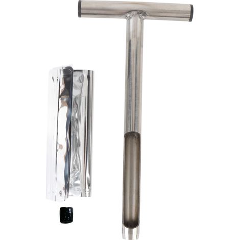 Sonda de muestreo de suelo de acero inoxidable de 30 cm con 2 bolsas reutilizables: Dispositivo robusto para el muestreo de suelo en jardines, céspedes y campos de golf. (1/5)