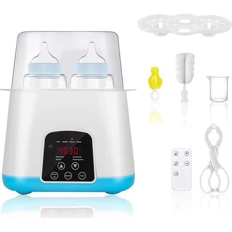 Multifunktionaler Flaschen- und Speisenwärmer mit LCD-Bildschirm und präziser Temperaturregelung – Blau (1/4)