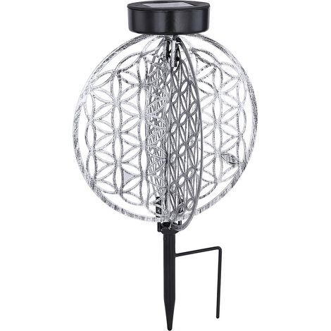 Solar Lampe Outdoor Solarleuchte orientalisch LED Garten Laterne Außen mit Lichteffekt Lebensblume, 1x LED warmweiß, DxH 20x31 cm, Terrasse