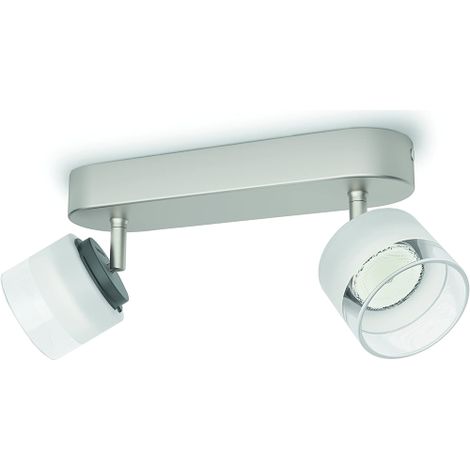 PHILIPS - FREMONT BARRA 2 FARETTI ACCIAIO SPAZZOLATO LED 2 X 4W (1/5)