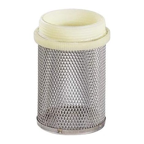 1 Crépine Sans Clapet 1 1/4 Pouces Maille Inox Filetage Plastique Pour Plomberie