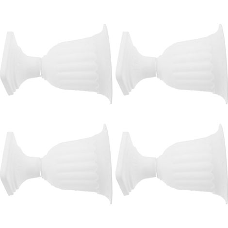 Jardinières murales Mikikit style vintage, 4 demi pots de fleurs en plastique rustique (1/5)