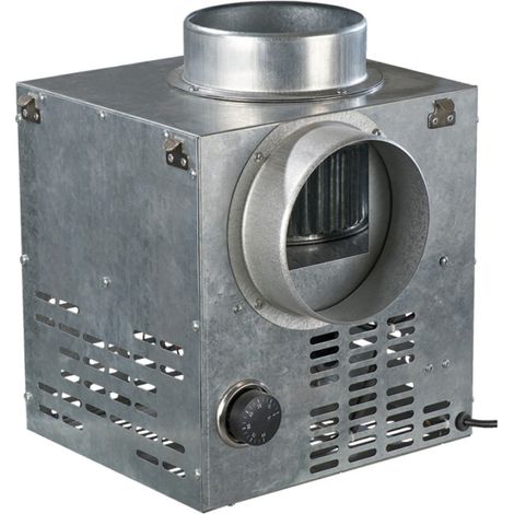 Ventilateur de distribution d'air chaud 400 m³/h pour cheminées Ø entrée et sortie 124 mm (1/5)