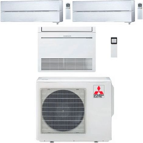 Climatizzatore Condizionatore Mitsubishi Kirigamine Style Wifi + Console R32 Bianco Perla Trial Split Inverter 9000 + 9000 + 9000 BTU con U.E. MXZ-3F54VF NOVITÁ Classe A+++/A++