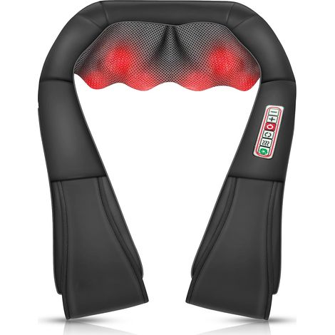 Masseur Cervical Massage Dos et Cou Épaules avec Chauffage,3D Rotation Appareil de Massage Shiatsu Électrique ur Massager Nuque Cervicales Epaule,Cadeaux pour Meres Papa Femme Homme
