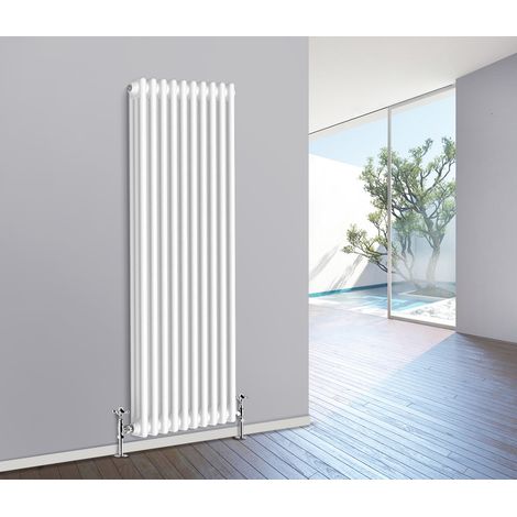 Traditional Radiator Cast Iron Style Radiator 3 Column White 1800 x 470mm (1/5)