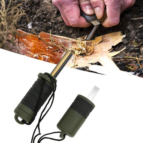 Tige de magnésium multifonctionnelle pour allumer un feu et se chauffer en camping sauvage (1/5)