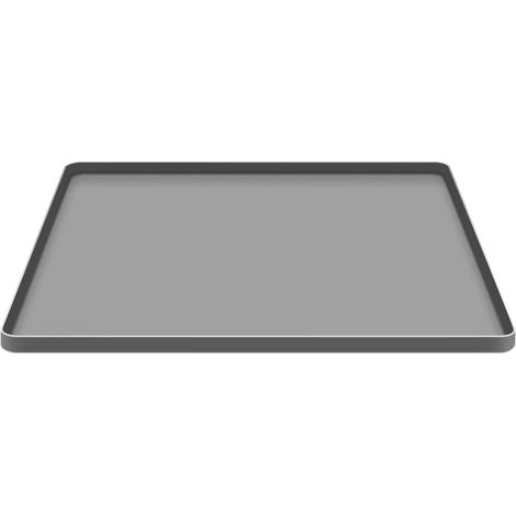 Bac d'égouttage en Silicone, tapis de sol pour réfrigérateur, empêche d'eau, plateau de congélateur, Mini bac d'égouttement pour, gris, 60x50cm (1/5)