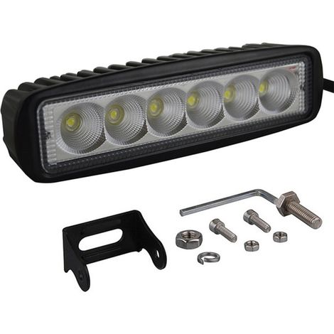 18W LED Projecteur de Travail 10-32V DC LED Lumière de Travail Étanche Bar Poutre Lampe Élancée pour Bateau Camion Voiture SUV VTT 4WD Offroad (1/5)