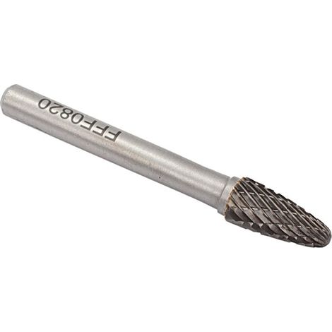 Râpe ovale longue en tungstène ¤12x25x66/6mm F