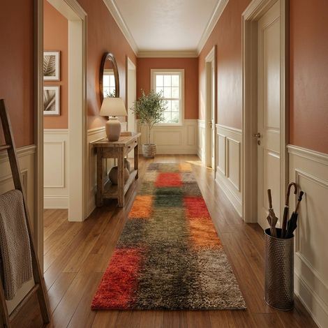 Tapis Gabbeh indien Tapis Arias - Tapis en laine - 200x75cm, Rectangular - 100% Laine vierge - Noué main - Multicolore