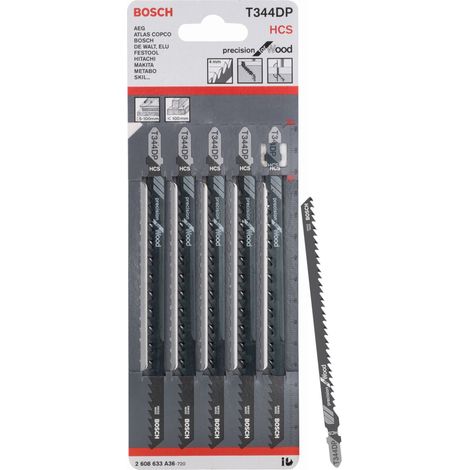 BOSCH T344DP (pkt of 5) Precision for wood 152mm