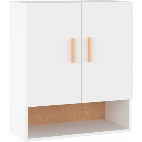 Maison Exclusive - Armario de pared madera contrachapada blanco 6 (1/5)