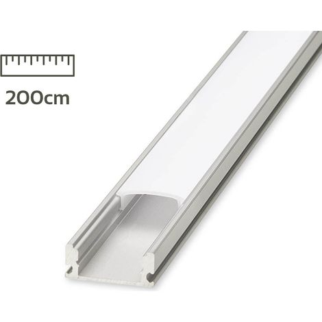 Alu Aufbau U-Profil eloxiert 18x8mm opal 200cm (1/5)