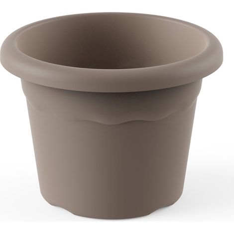 PLASTIKEN runder Topf, Maße: 26 cm, Farbe Taupe 7326 TAU (1/2)