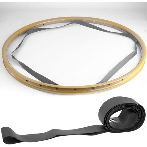 Chambre à air de vélo en PVC, protection pour pneu de VTT, fond de jante (noir 26 pouces) (1/5)