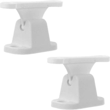 Juego de 2 topes para puertas de autocaravanas, retenedores de puertas de caravanas en forma de T, soportes de plástico para puertas de remolques (blanco) (1/5)