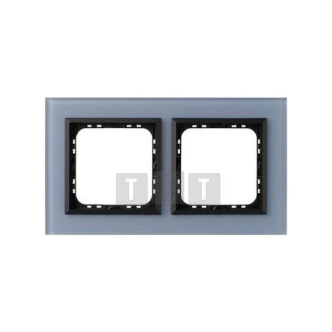 Plaque de finition Ospel r-2rgc/80/33 verre bleu 16.3x9.2 cm