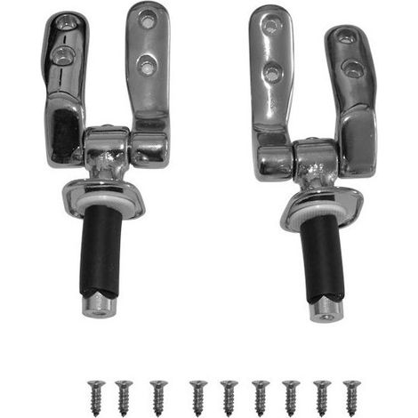 Duravit Scharnierpaar für WC-Sitz 1930, Chrom, bis Oktober 2003 (1/2)