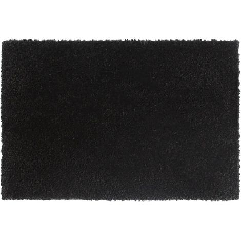 Lote de 5 felpudos antideslizantes para interior y exterior 40 x 60 cm de fibra de coco negro 020046161 (1/5)