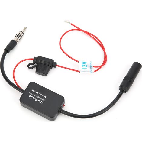 Amplificateur de signal radio voiture stéréo étanche avec antenne active ANT-208, booster récepteur auto, renforceur FM/AM pour autoradio, kit amplification auto. (1/5)